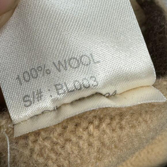 Harry Vardon 100% Wool Argyle Tan Blue Sweater Crewneck Golf Size Large - Picture 7 of 8